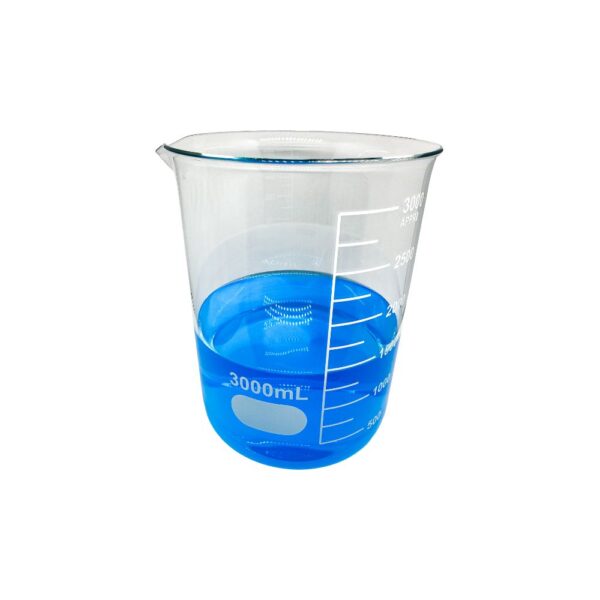 Béquer (Becker) Forma Baixa Graduado Vidro Boro 3.3 3000mL