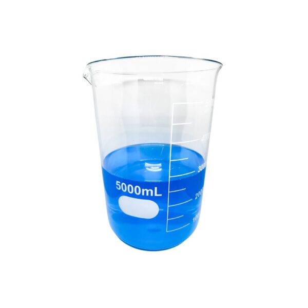 Béquer (Becker) Forma Baixa Graduado Vidro Boro 3.3 5000mL