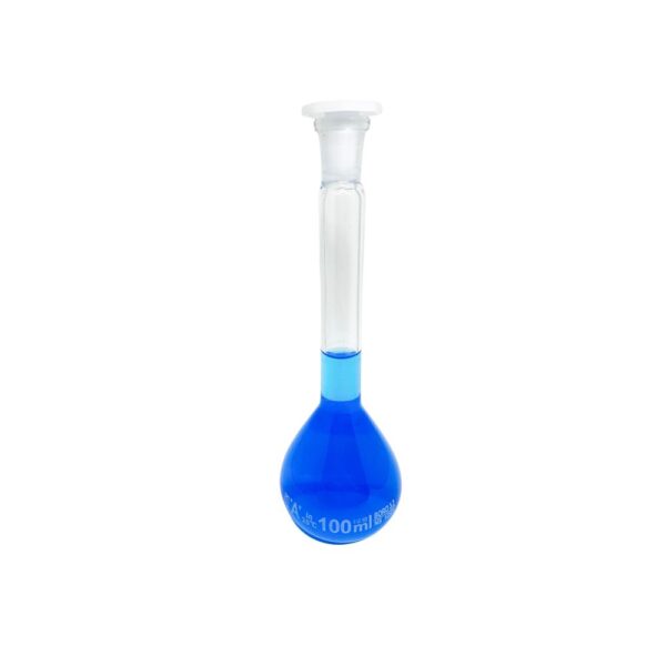 Balão Volumétrico Graduado Vidro Boro 3.3 com Rolha de Poli 100mL