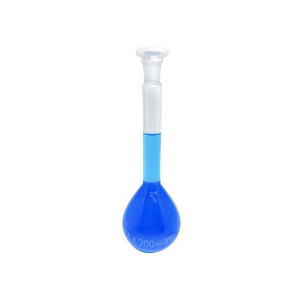 Balão Volumétrico Graduado Vidro Boro 3.3 com Rolha de Poli 200mL
